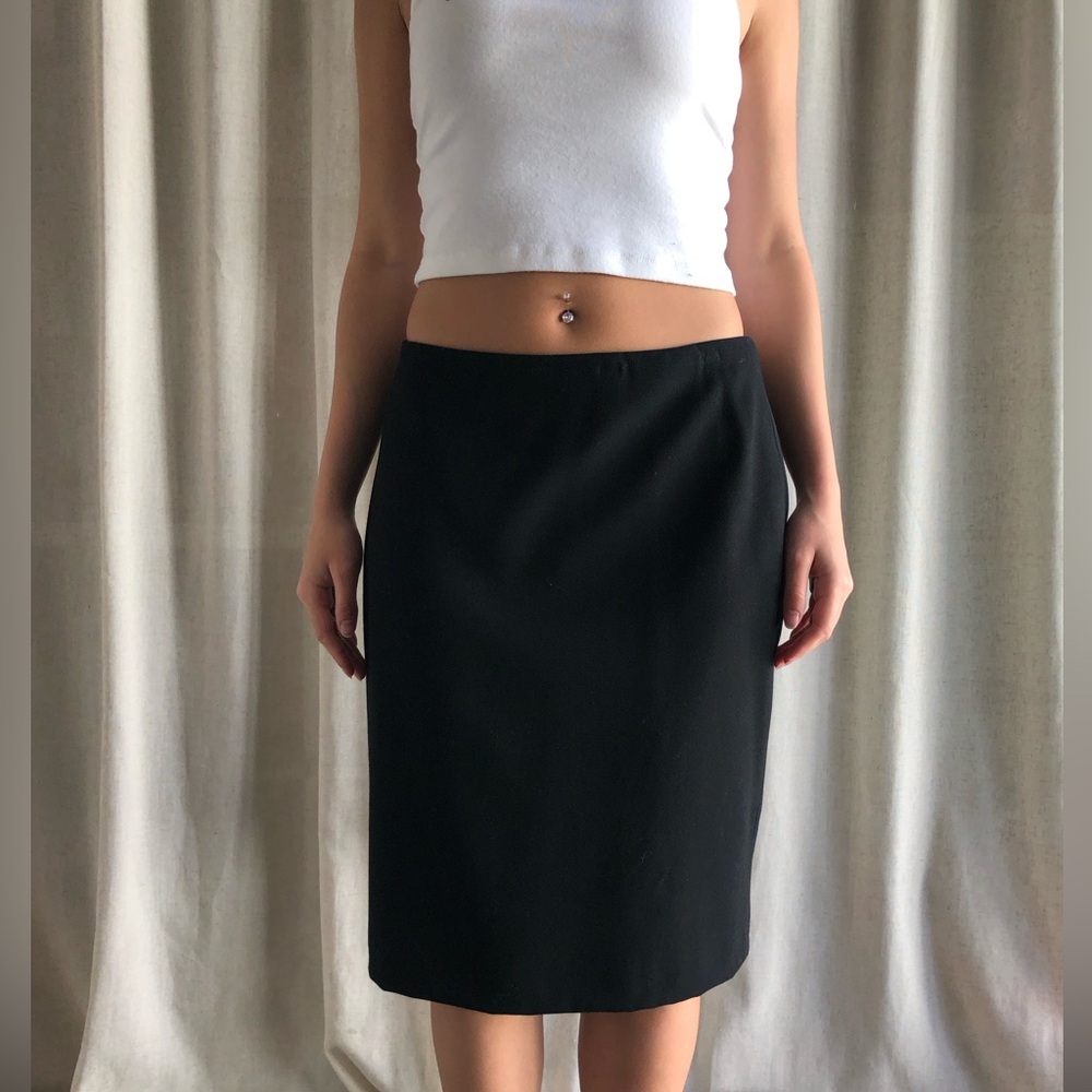 Gianni Versace Couture Black High-Waist Pencil Skirt